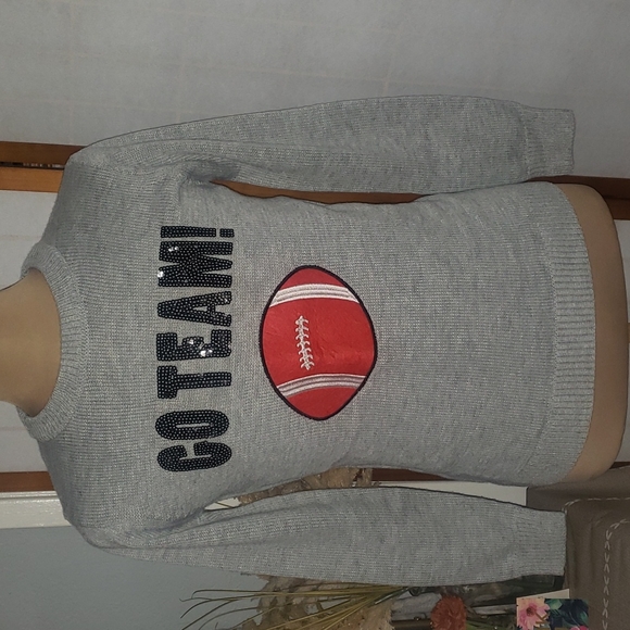 Go Team Football graphic Long sleeve sweater - Picture 1 of 5